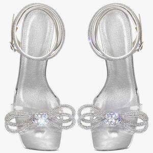 Yolkomo Women's Square Toe Heel Ankle Strap Strappy Stiletto High Heels Sandals